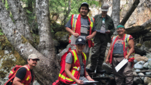 NRTG students in the field